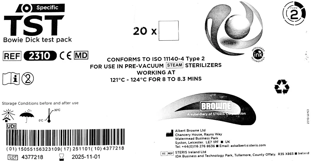 Bowie Dick Test Pack 2310 GIMP.webp