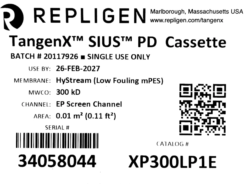 Repligen TangenX SIUS PD Cassette 02-26-2027 XP300LP1E.webp