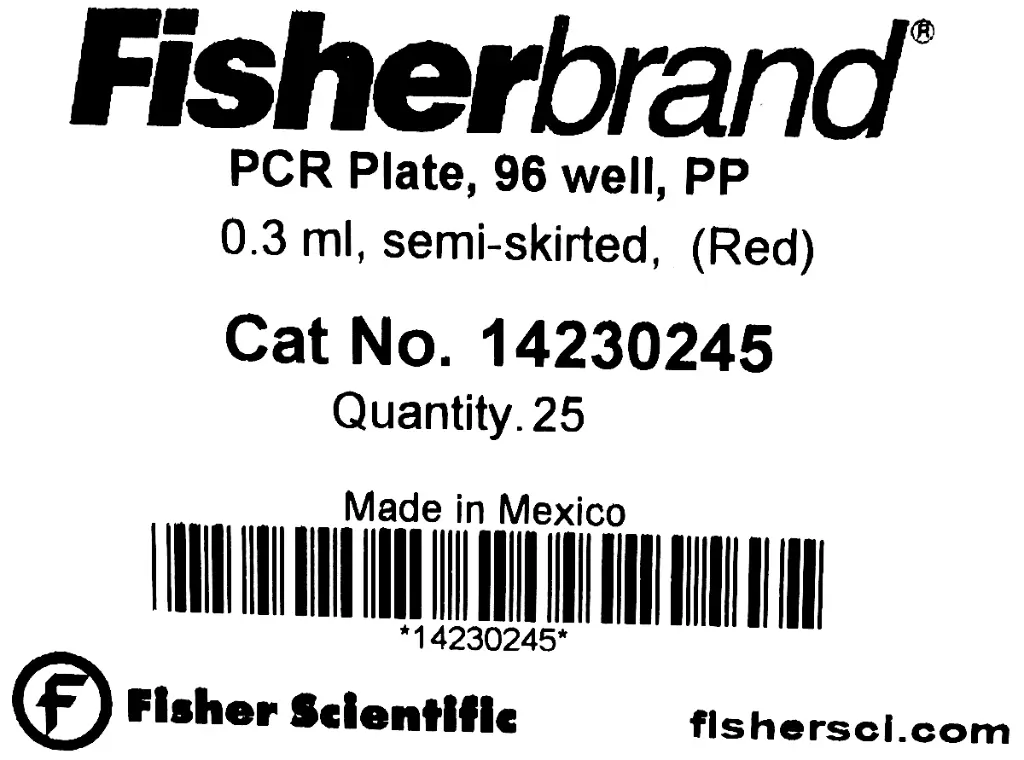 Fisherbrand PCR plate, 96 well 14230245 GIMP.webp
