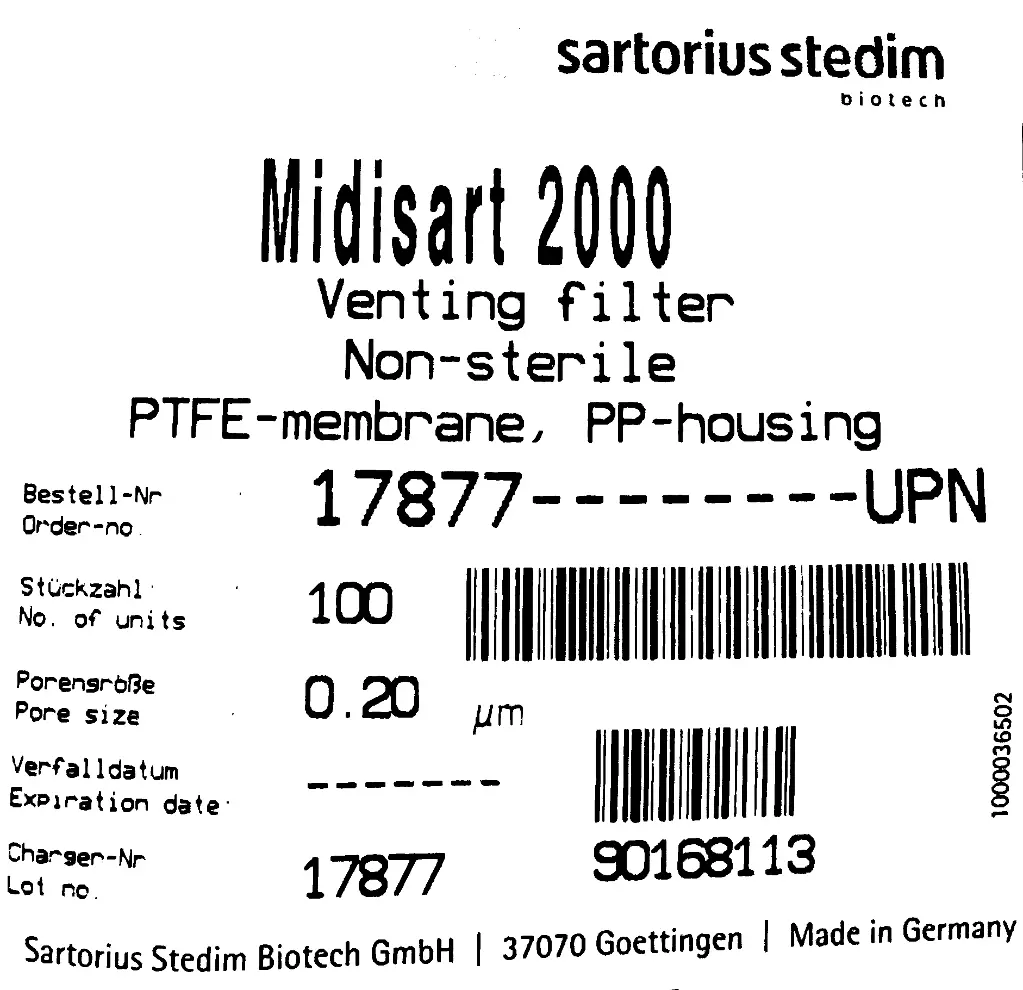 Midisart 2000 Venting Filter 17877.webp