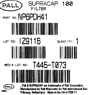 PALL SUpracap 100 label.webp