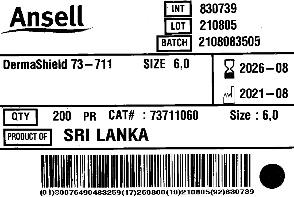 Ansell SIze6 Label.webp