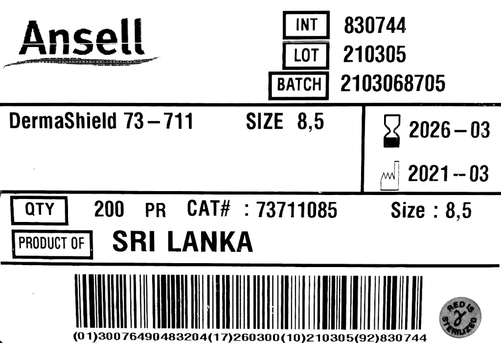 Ansell SIze88 label.webp
