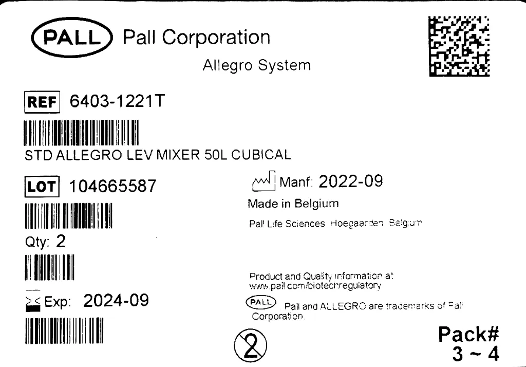 Allegro System 6403-1221T Label.webp